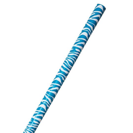 JAM Paper Safari & White Zebra Gift Wrap